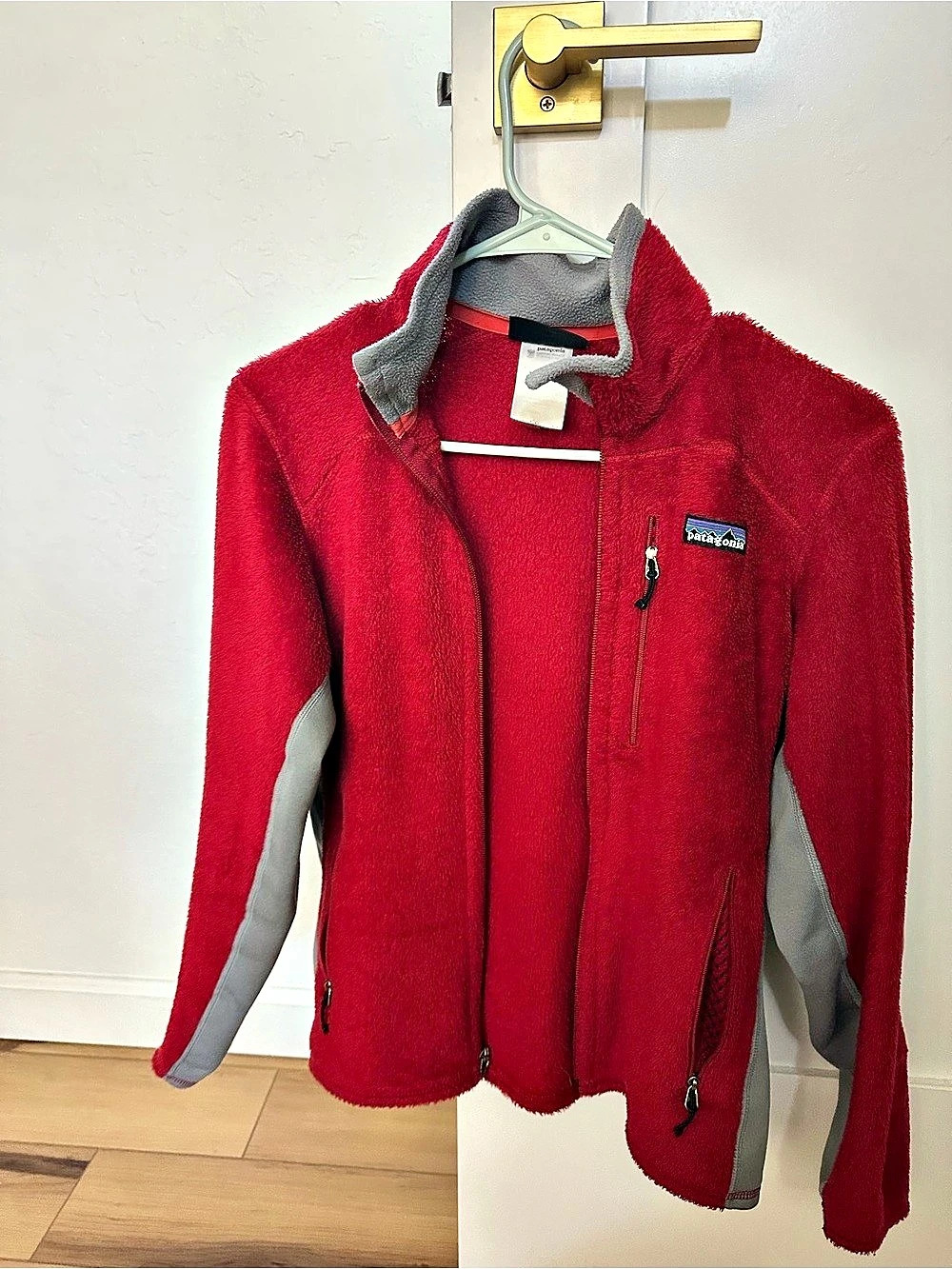 Patagonia R2 Regulator Fleece Jacket Red & Gray